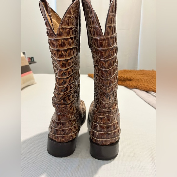 Men’s gator square toe cowboy boots, size 13.5. TTS - Picture 3 of 6